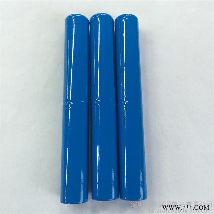 18650兩節(jié)并聯(lián)一字形加尖頭鋰電池3.7V3000mAh強(qiáng)光手電筒電池
