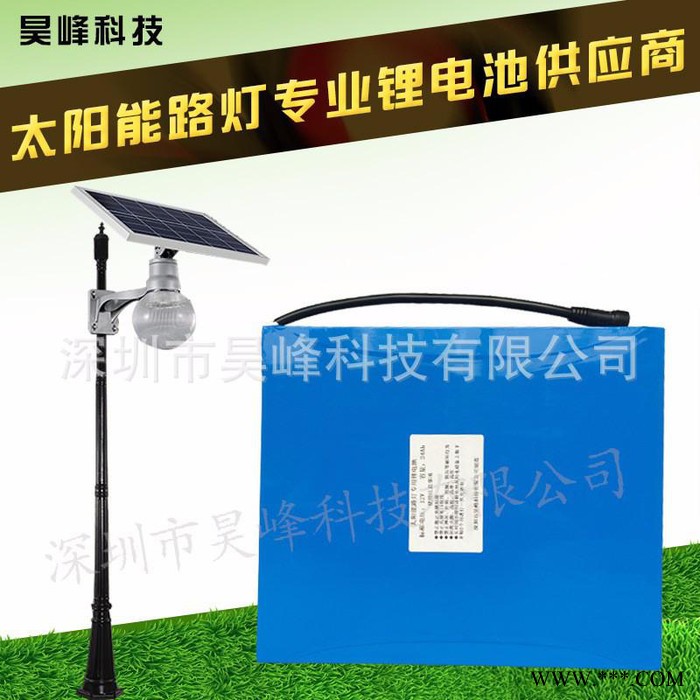 昊峰科技18650  12V48AH太陽能路燈鋰電池組