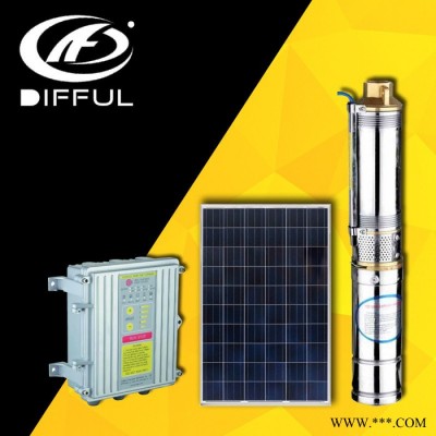 頂峰3SZW2-50-0.75太陽能水泵灌溉系統 農用噴灌水泵 光伏抽水泵 3英寸1KW高揚程