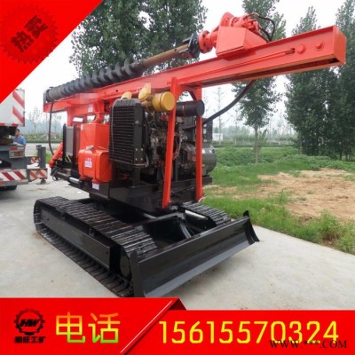 恒旺 HZY-300L全液壓履帶打樁機 液壓打樁機的廠家  太陽能光伏打樁機