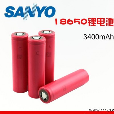 18650鋰電池 3.7v3400mAh三洋進(jìn)口電芯 強(qiáng)光手電筒高容量充電電池