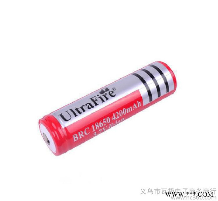 現貨神火3.7V18650鋰電池強光手電筒充電電池4200毫安高容量