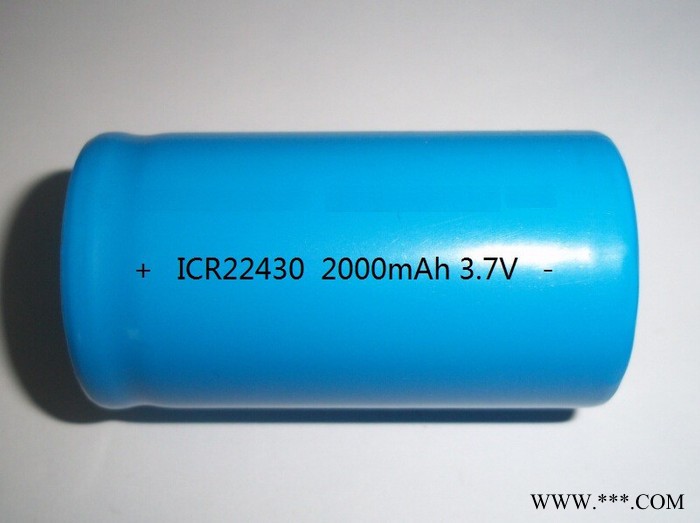 圓柱鋰電池22430 3.7V 2000mAh 電動(dòng)工動(dòng)電池18500 18650 26650