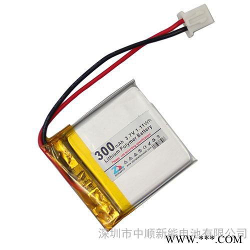 中順芯 3.7V 300mAh 303030聚合物鋰電池