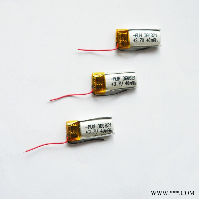 Aun歐能360821 60mah 3.7V可充電鋰電池手表及電子設(shè)備電池