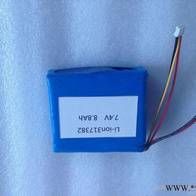 供應(yīng)聚合物鋰電池組7.4V 4000mAh(2S2P)電芯型號615149電子設(shè)備