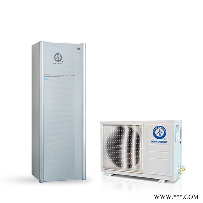 紐恩泰空氣能熱水器/方形家用分體機/量子雙能/1匹/120升