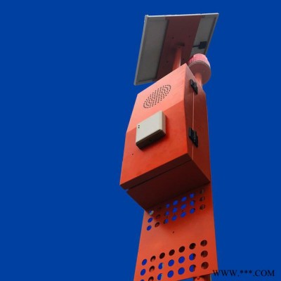 唯創齊聯WT-HT-H 太陽能森林防火語音報警器提示器室外播放器紅外感應太陽能防火播放器、紅外線報警器