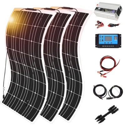 廠家現貨太陽能板 300W單晶柔性板太陽能板戶外發電站系統便攜式 1個起批