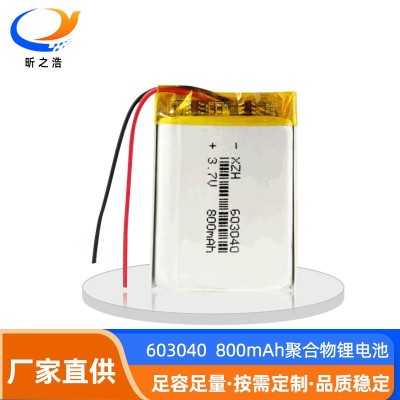 聚合物鋰電池603040-3.7V 800mAh 數碼產品電池廠家現貨電芯