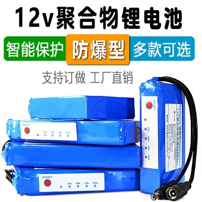 12V鋰電池聚合物輕小尺寸監(jiān)控?cái)z像機(jī)路郵器便攜后備6A8A10A20A H安
