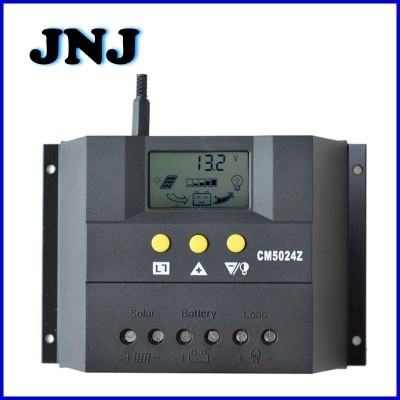 10-80A液晶顯示太陽能控制器12V24V太陽能系統充放電50A控制器