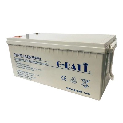 廠家直供12V200AH太陽能風能UPS 用鉛酸膠體蓄電池深循環電池