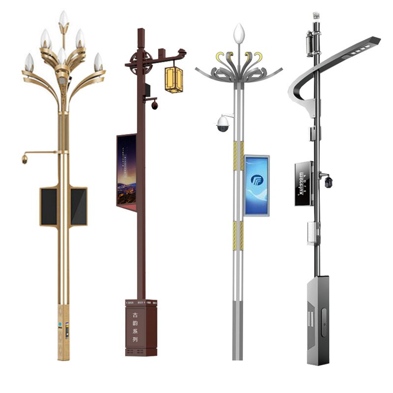 廠家直供LED智慧路燈桿 智能wifi路燈充電樁監(jiān)控物聯(lián)網(wǎng)廣場道路燈