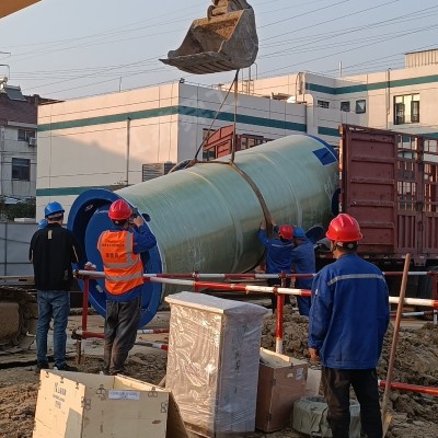 一體化污水泵站 智能地埋式一體化預制泵站 玻璃鋼雨水提升泵站