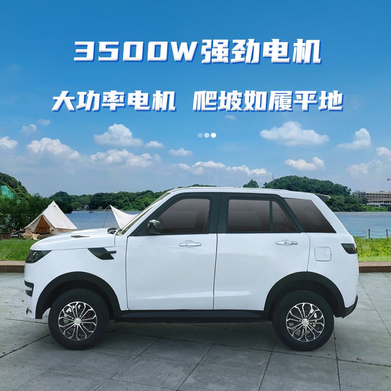 電動(dòng)四輪車家用代步車?yán)项^樂新能源汽車油電兩用成年人四輪電瓶車