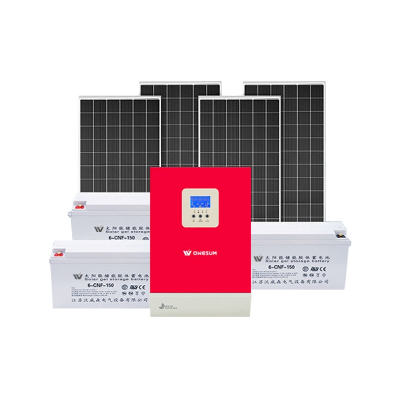 4kw太陽能發電機 太陽能供電系統光伏發電機組供電儲能整套發動機