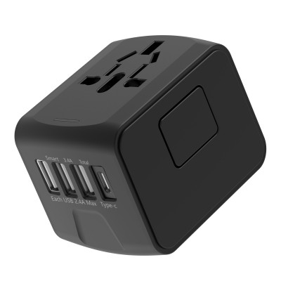 旅行充電器多功能充電座USB帶TypeC多國通用199T美歐 英澳規適配器