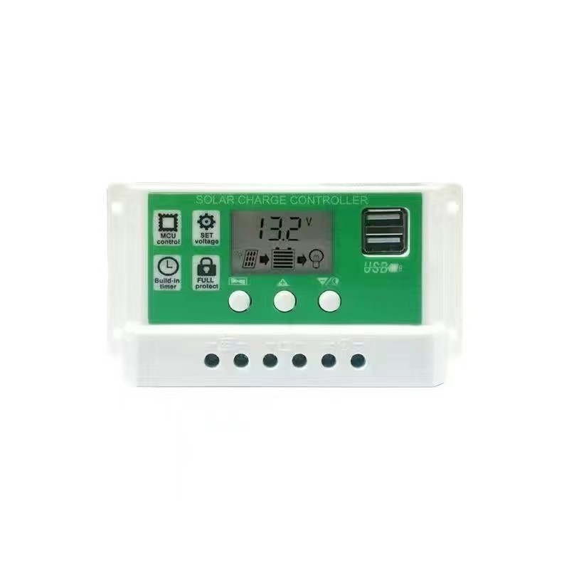 太陽能控制器12V24V全自動沖放電通用型光伏發電控制器