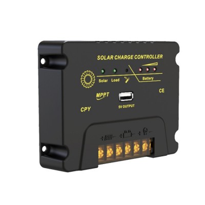 MPPT太陽能控制器12V/24Vmppt太陽能充電控制器光伏發電10A/20A