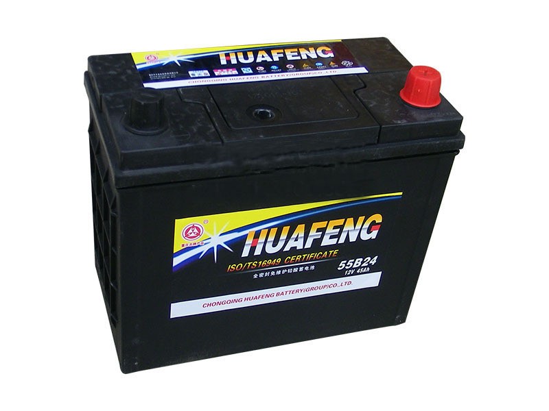 12V60A豐田金杯奇瑞旗云長城哈弗汽車電瓶華豐55D26免維護(hù)電瓶