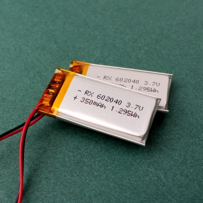 602040聚合物電池 3.7V350mAh 小風(fēng)扇訓(xùn)狗器美容儀充電鋰電池
