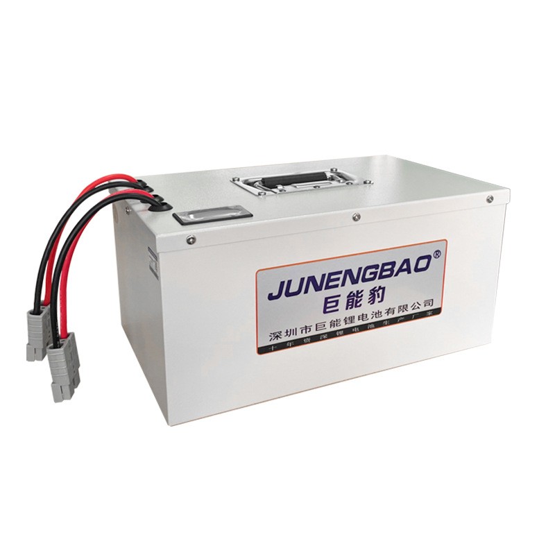 24V48V100AhAGV小車電瓶牽引車叉車機(jī)器人專用聚合物磷酸鐵鋰電池