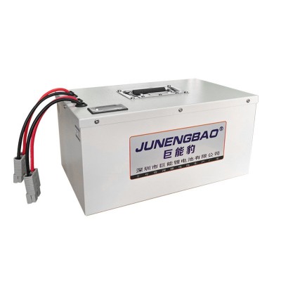 24V48V100AhAGV小車電瓶牽引車叉車機(jī)器人專用聚合物磷酸鐵鋰電池