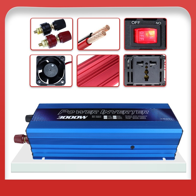 跨境電商12v/24v轉(zhuǎn)220v/110v逆變器 12v24v太陽能戶外車載逆變器